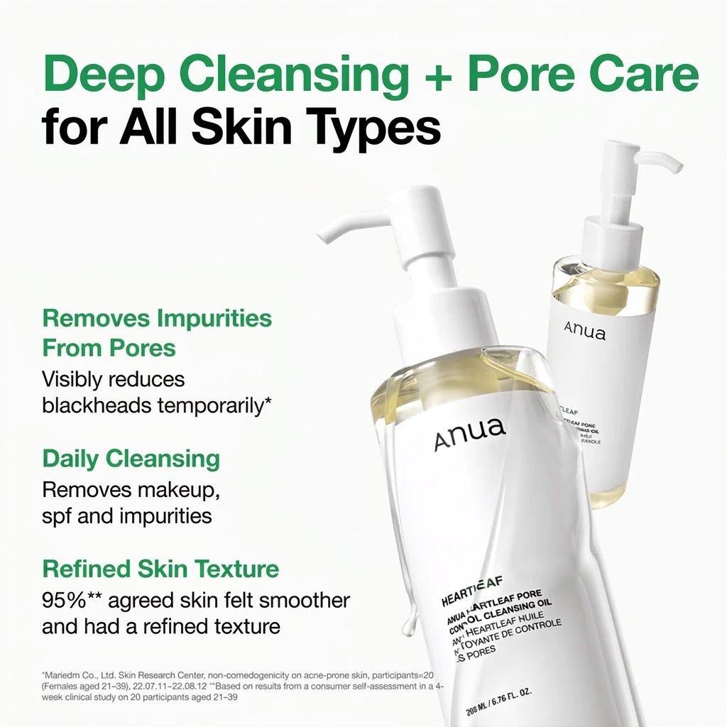 Anua Heartleaf Pore Control Cleansing Oil